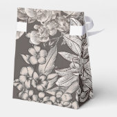 ヴィンテージモダンフローラアイボリー&グレーブライダルシャワー フェイバーボックス (裏面サイド)