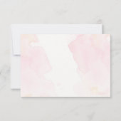 ヴィンテージモダンフローラウェディングRSVPカード 出欠カード (裏面)