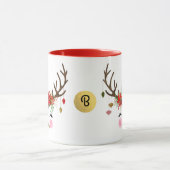 ヴィンテージモダンフローラトナディアホリデお洒落ー マグカップ (中央)