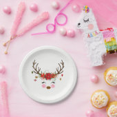 ヴィンテージモダンフローラトナディアホリデーパーティー ペーパープレート (パーティー)