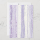 ヴィンテージモダンフローラパープル結婚式招待状 招待状 (裏面)