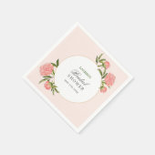 ヴィンテージモダンフローラブライダルシャワーカクテルナプキ スタンダードカクテルナプキン (角)