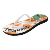 ヴィンテージモダンフローラブライドメイド結婚式の引き出物 ビーチサンダル (アングル)