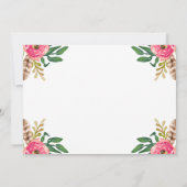 ヴィンテージモダンフローラ卒業会 招待状 (裏面)