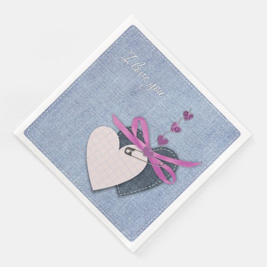 ヴィンテージモダンフローラ紙ディナーナプキンズ (コーナー)