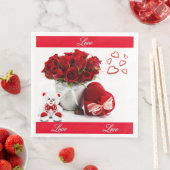 ヴィンテージモダンフローラ紙ディナーナプキンズ (インサイチュ)