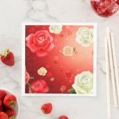 ヴィンテージモダンフローラ紙ディナーナプキンズ (インサイチュ)