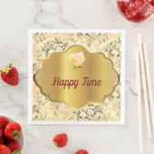 ヴィンテージモダンフローラ紙ディナーナプキンズ (インサイチュ)