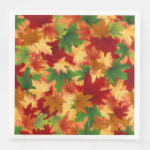 ヴィンテージモダンフローラ紙ディナーナプキンズ (正面)