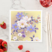 ヴィンテージモダンフローラ紙ディナーナプキンズ (インサイチュ)