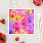 ヴィンテージモダンフローラ紙ディナーナプキンズ (インサイチュ)