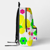 ヴィンテージモダンフローラ プリントバックパック (左)