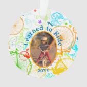 ヴィンテージモダンブライトカラーネオンパターン オーナメント (正面)