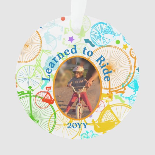 ヴィンテージモダンブライトカラーネオンパターン オーナメント (正面)