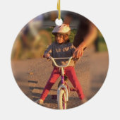 ヴィンテージモダンブライトカラーネオンパターン セラミックオーナメント (裏面)