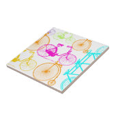 ヴィンテージモダンブライトカラーネオンパターン タイル (側面)