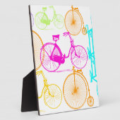 ヴィンテージモダンブライトカラーネオンパターン フォトプラーク (側面)