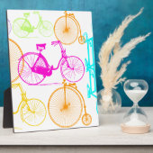 ヴィンテージモダンブライトカラーネオンパターン フォトプラーク (側面)