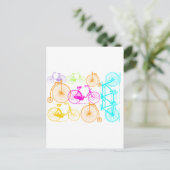 ヴィンテージモダンブライトカラーネオンパターン ポストカード (スタンド正面)