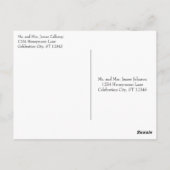 ヴィンテージモダンブライトカラーネオンパターン ポストカード (裏面)