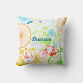 ヴィンテージモダンブライトカラーネオン枕 クッション (正面)