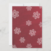 ヴィンテージモダンブラックとレッドのChalkboardフォトカード (裏面)