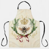 ヴィンテージモダンボタニカルクイーンビー エプロン (正面)