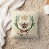 ヴィンテージモダンボタニカルクイーンビー クッション (ブランケット)