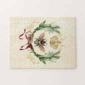 ヴィンテージモダンボタニカルクイーンビー ジグソーパズル (横)