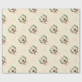 ヴィンテージモダンボタニカルクイーンビー ラッピングペーパー (フラット)