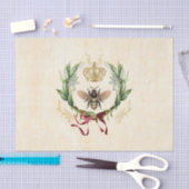 ヴィンテージモダンボタニカルクイーンビー 薄葉紙 (クラフト)