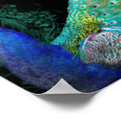 ヴィンテージモダンポークエレガントウォールアートサイドビュー ポスター (角)