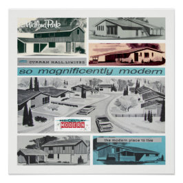 ヴィンテージモダンモザイク ポスター