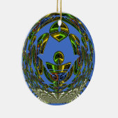 ヴィンテージモダンモチーフ セラミックオーナメント (右)