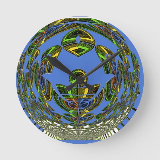 ヴィンテージモダンモチーフ ラウンド壁時計 (正面)