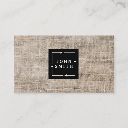 ヴィンテージモダンリネン 名刺 (正面)