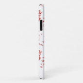 ヴィンテージモダンレッドキューピッドエンジェルスフローラトイル Case-Mate iPhoneケース (裏面/右)