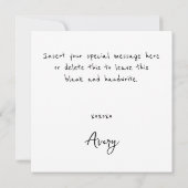 ヴィンテージモダンレトロラブタイポグラフィ4写真 ノートカード (裏面)