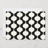 ヴィンテージモダンレトロChritsmasブラック金ゴールド写真 案内状 (裏面)