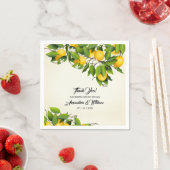 ヴィンテージモダンレモンサンキュー | 結婚s スタンダードカクテルナプキン (インサイチュ)