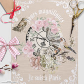 ヴィンテージモダン一時フィリグリーフローラニュートラル 薄葉紙