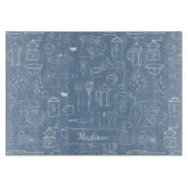 ヴィンテージモダン台所用品かわいいドードル カッティングボード (正面)