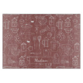 ヴィンテージモダン台所用品かわいいドードル カッティングボード (正面)