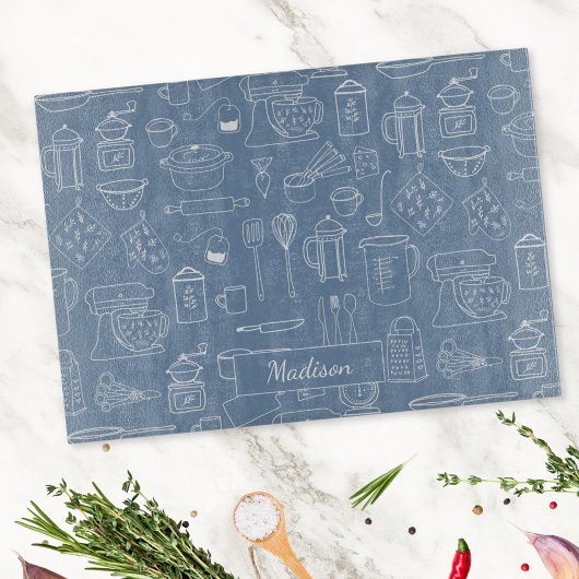 ヴィンテージモダン台所用品かわいいドードル カッティングボード