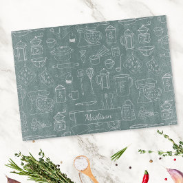 ヴィンテージモダン台所用品かわいいドードル カッティングボード