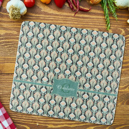 ヴィンテージモダン抽象芸術植物単図模様 カッティングボード