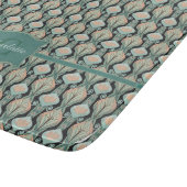 ヴィンテージモダン抽象芸術植物単図模様 カッティングボード (角)