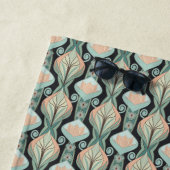 ヴィンテージモダン抽象芸術植物単図模様 ビーチタオル (インサイチュ)