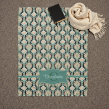 ヴィンテージモダン抽象芸術植物単図模様