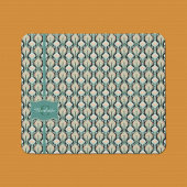 ヴィンテージモダン抽象芸術植物単図模様 マウスパッド